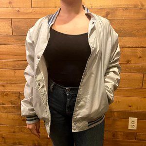 Vintage Grey Haband Bomber Jacket/ Windbreaker